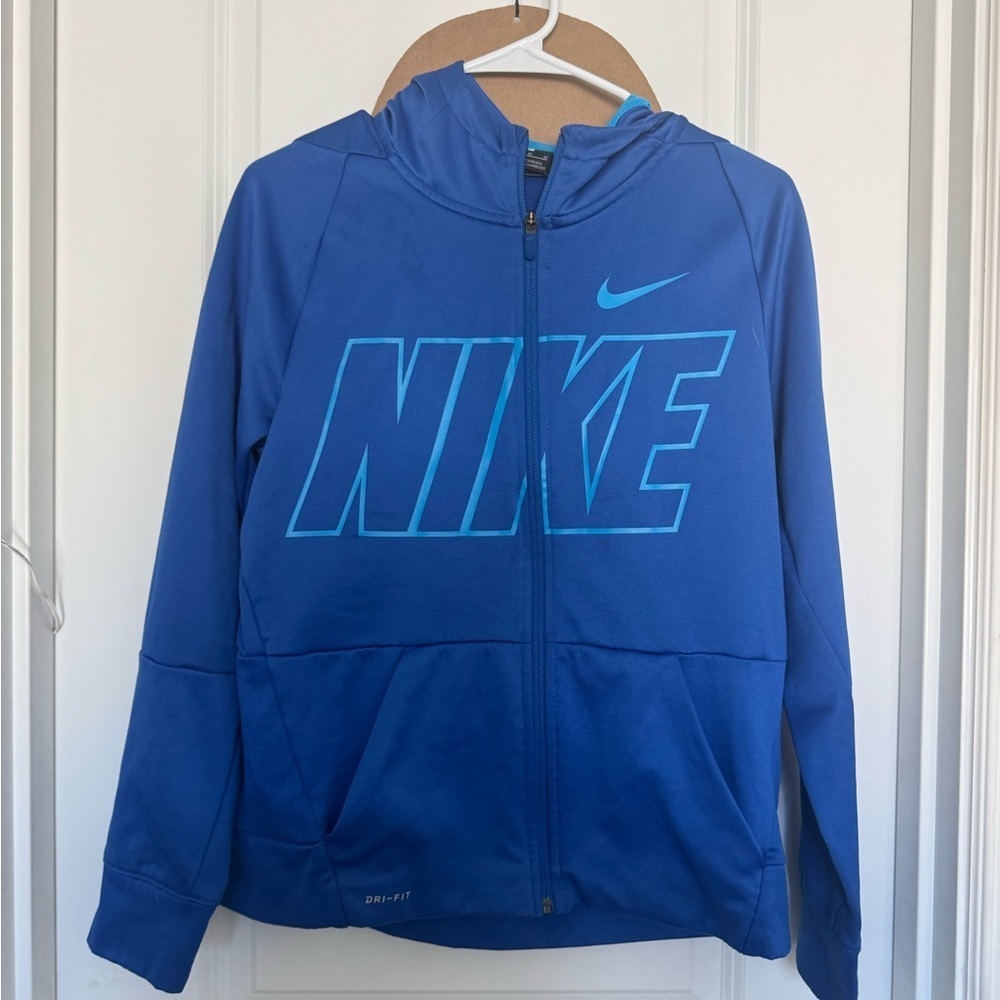 Nike Kids Blue Full-Zip Hoodie
